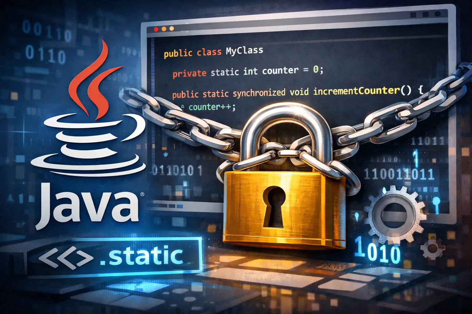 java中对静态变量如何加锁