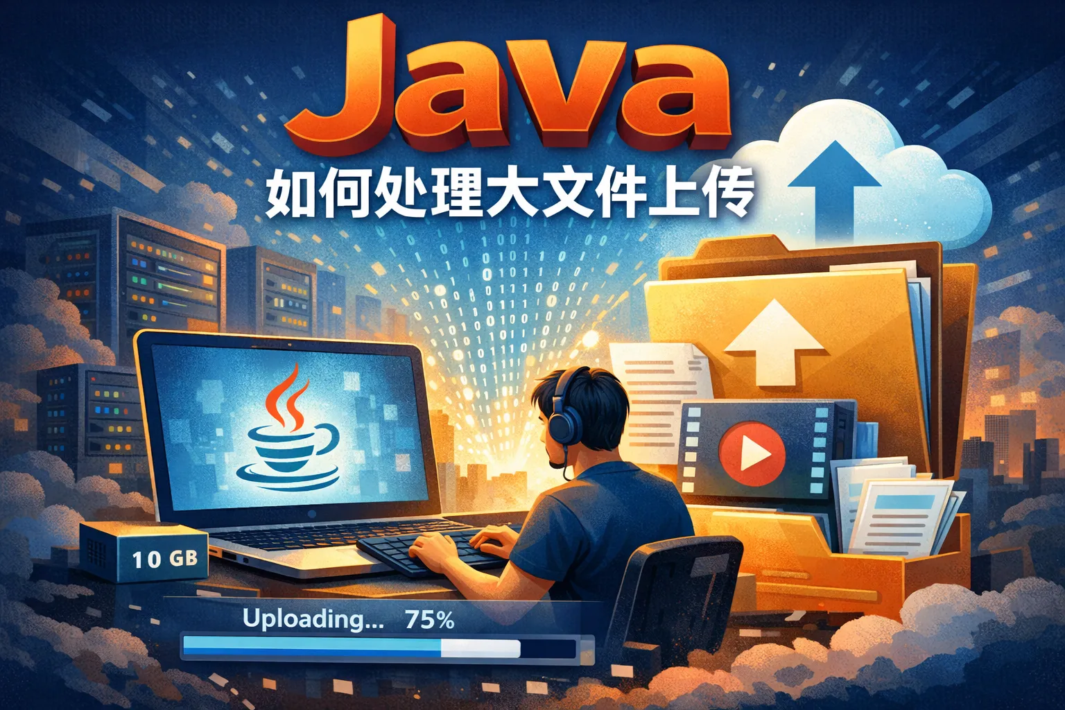 java如何处理大文件上传
