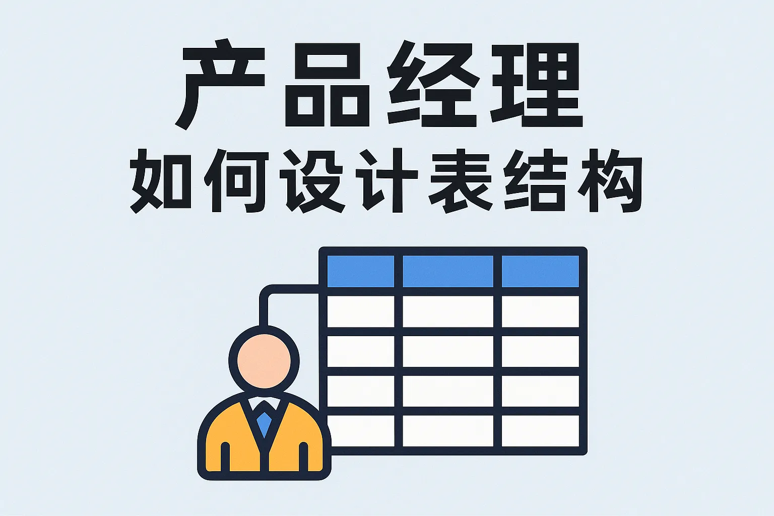 产品经理如何设计表结构