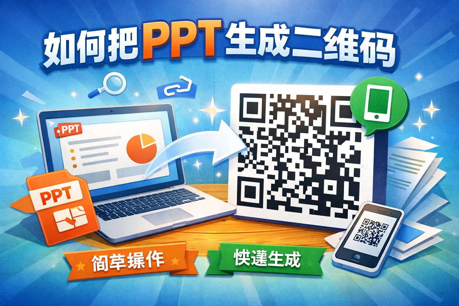 如何把ppt生成二维码