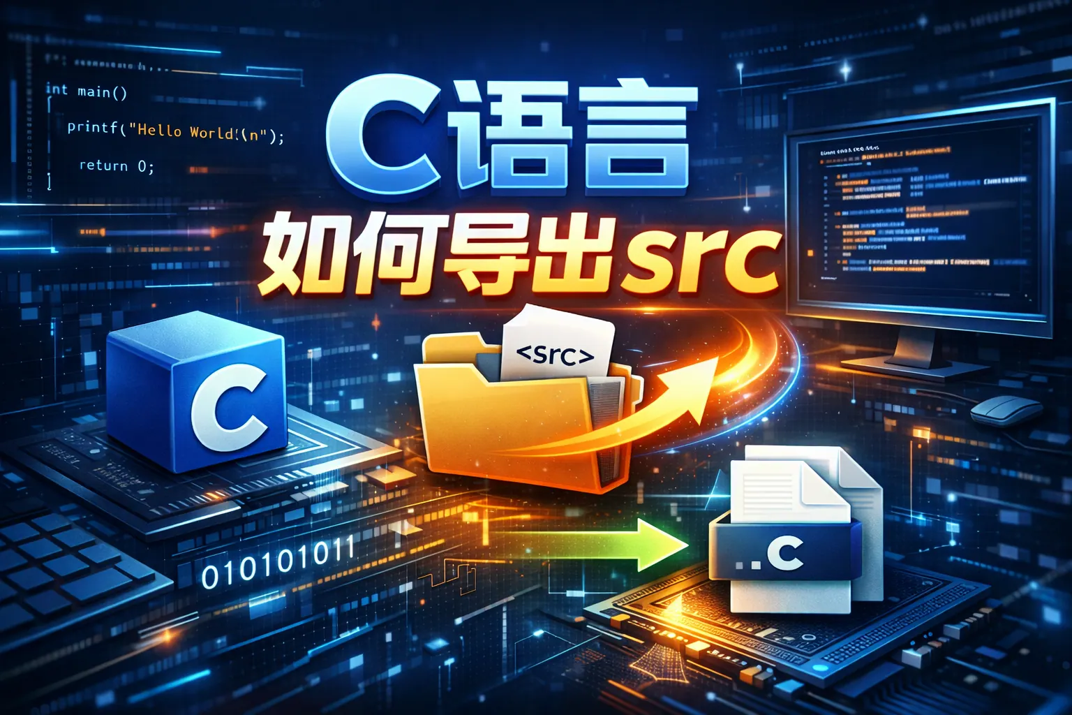 c语言如何导出src