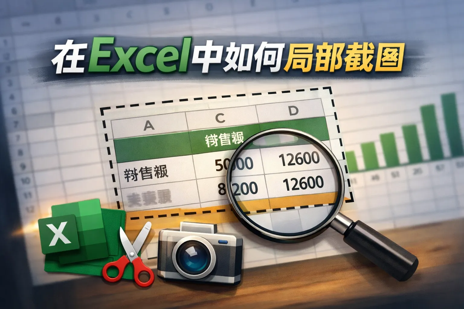在excel中如何局部截图