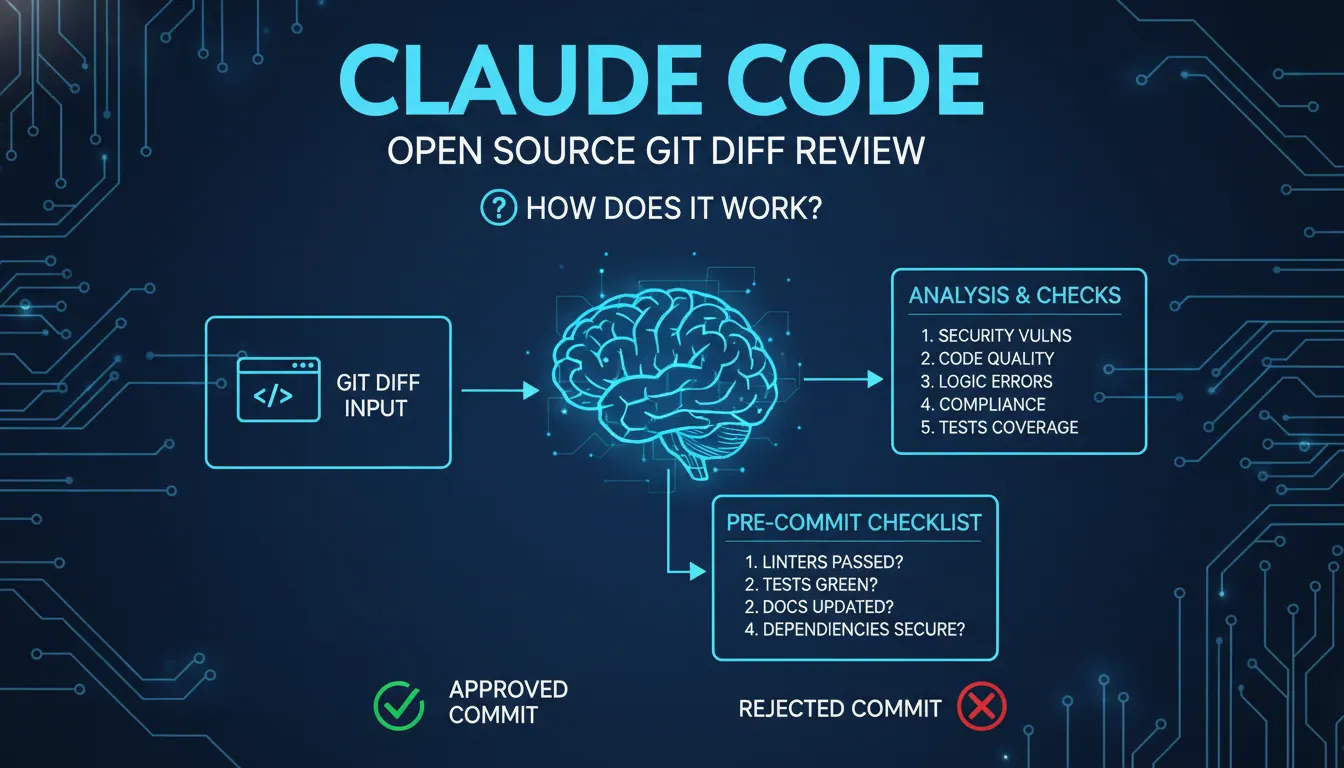 Claude Code 如何审查 开源项目维护的 Git Diff？提交前检查清单