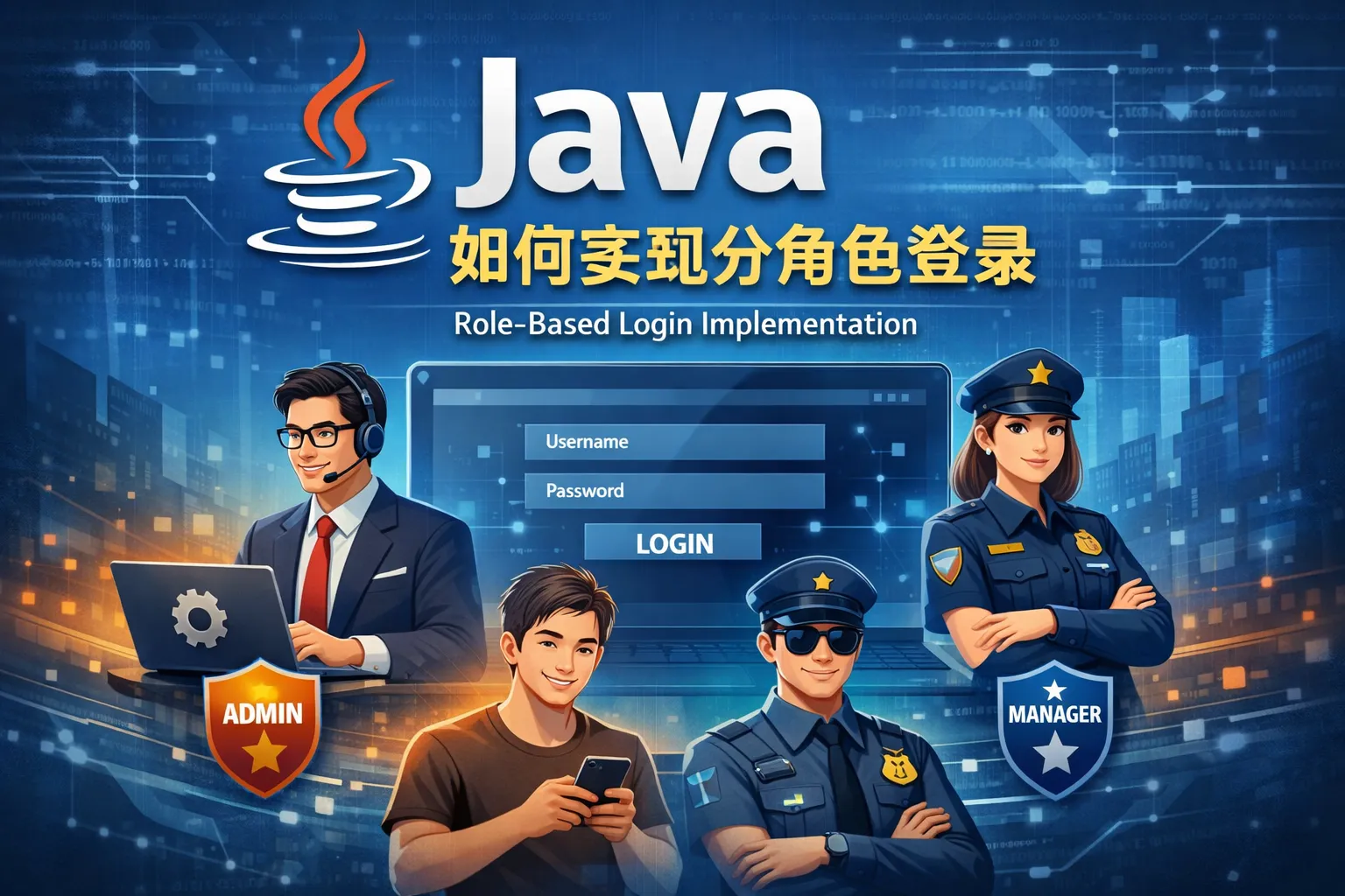 java如何实现分角色登录