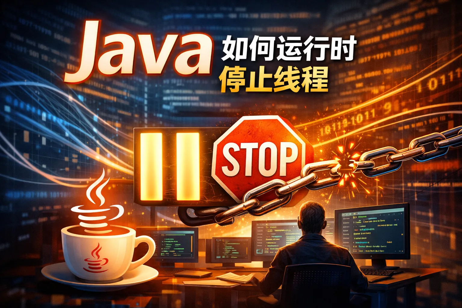 java如何运行时停止线程
