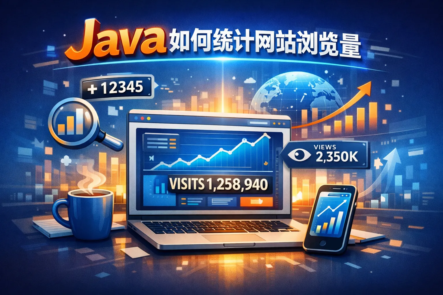 java如何统计网站浏览量