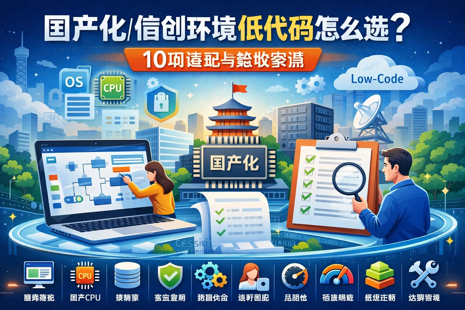 国产化/信创环境低代码怎么选?10项适配与验收要点