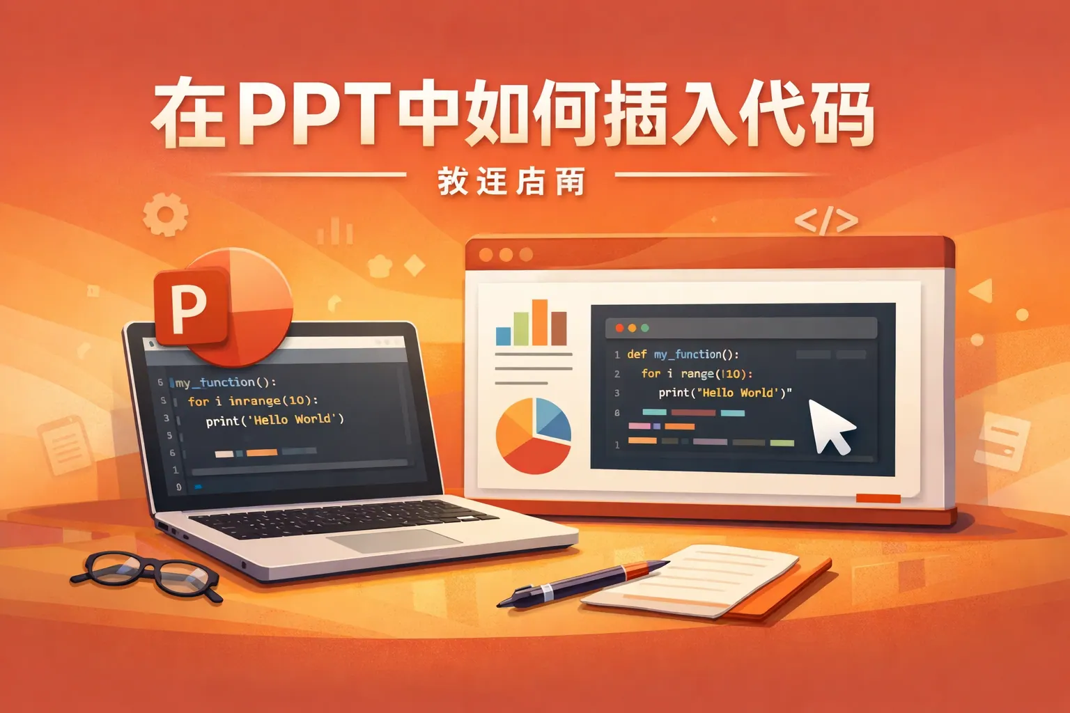 在ppt中如何插入代码