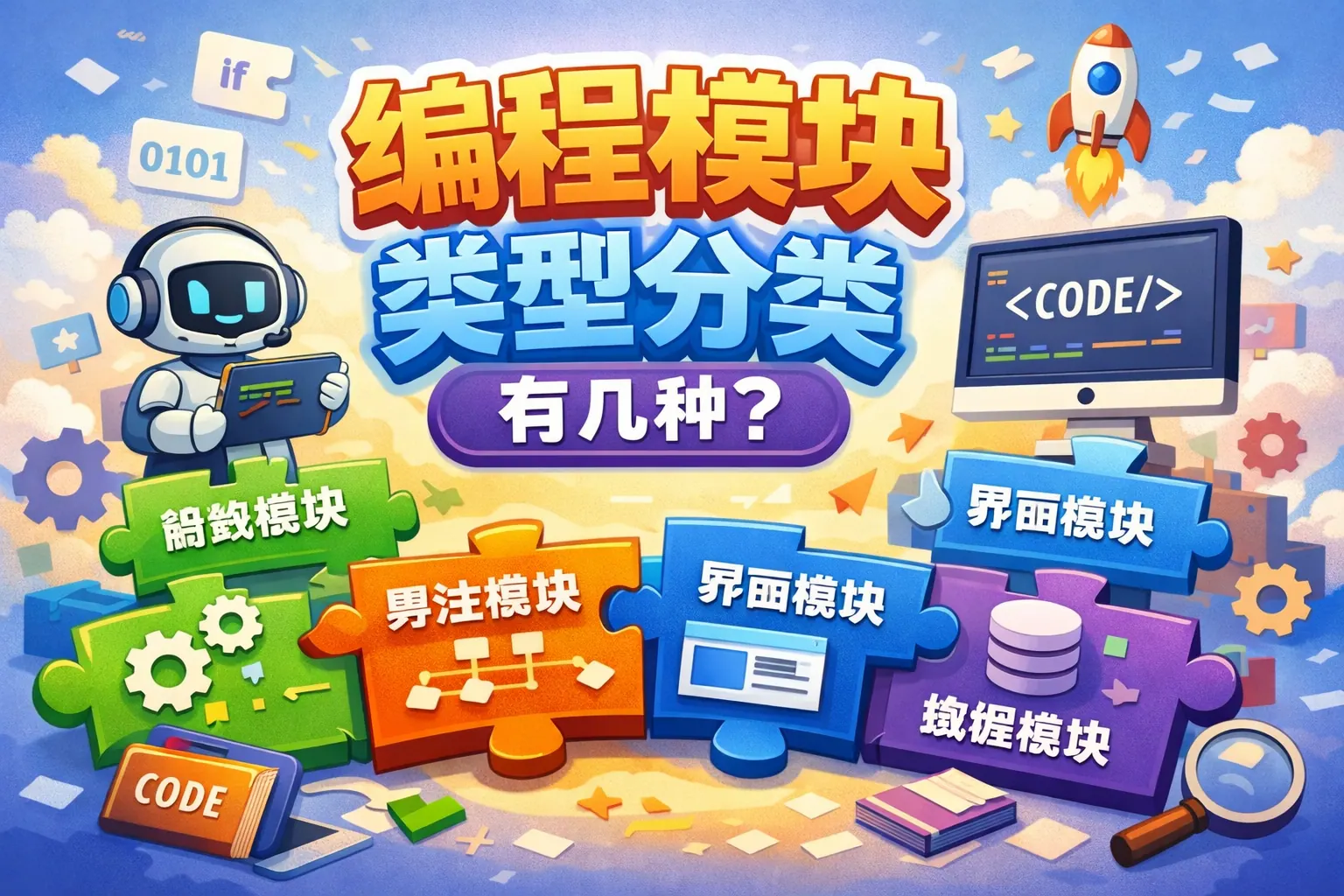 编程模块类型分类有几种