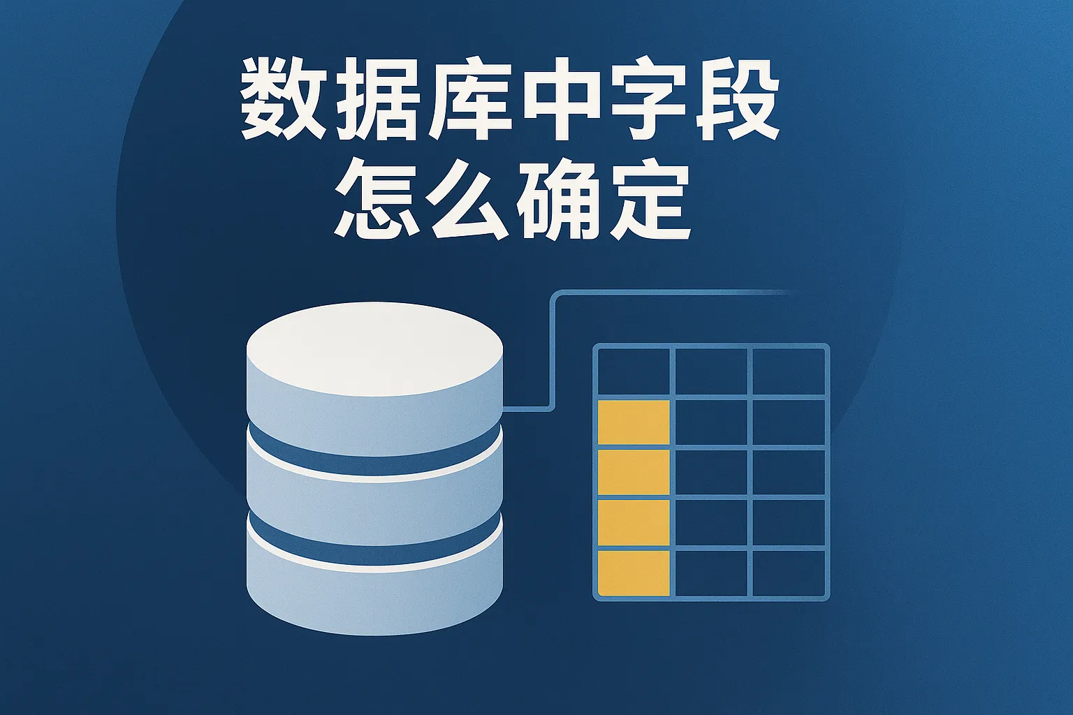 数据库中字段怎么确定