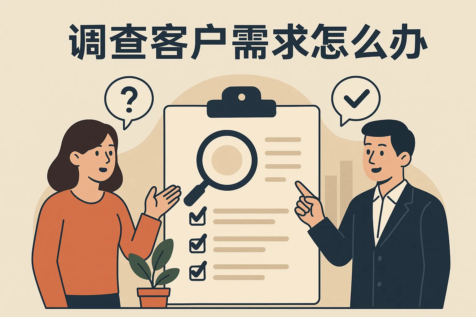 调查客户需求怎么办