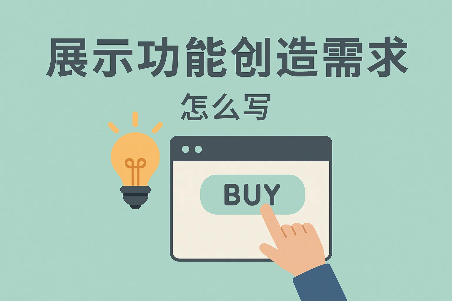 展示功能创造需求怎么写