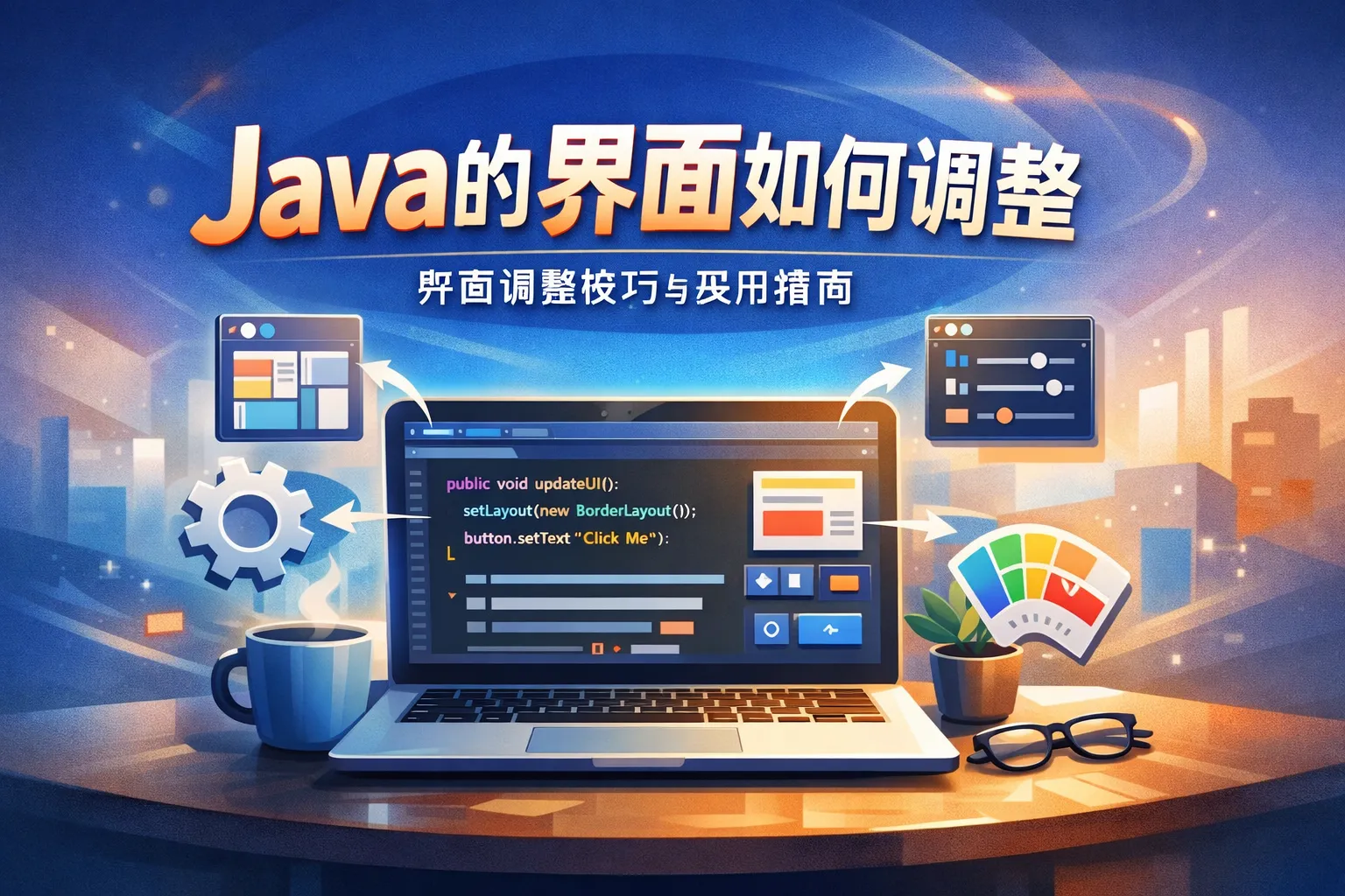 java的界面如何调整