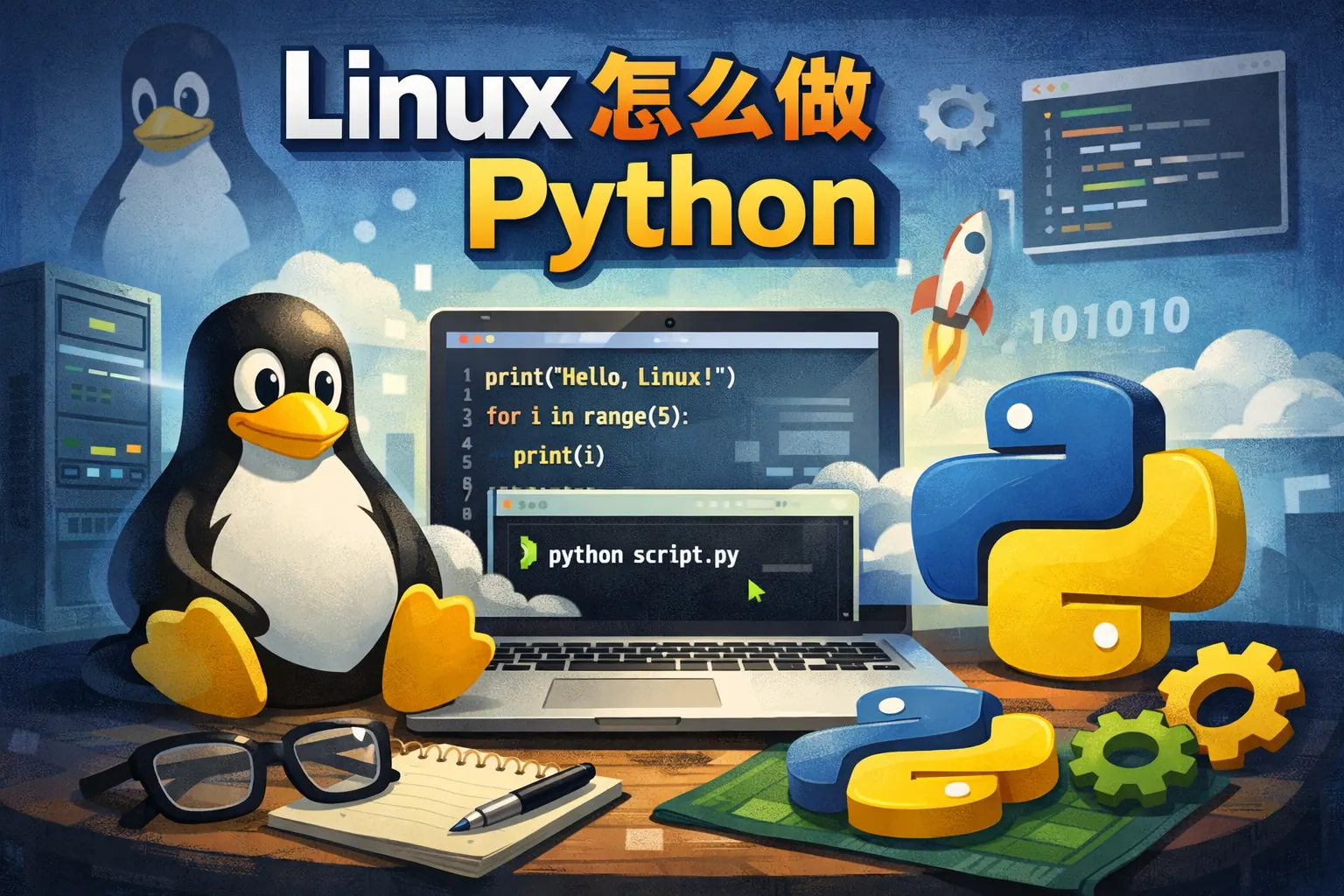 linux怎么做python