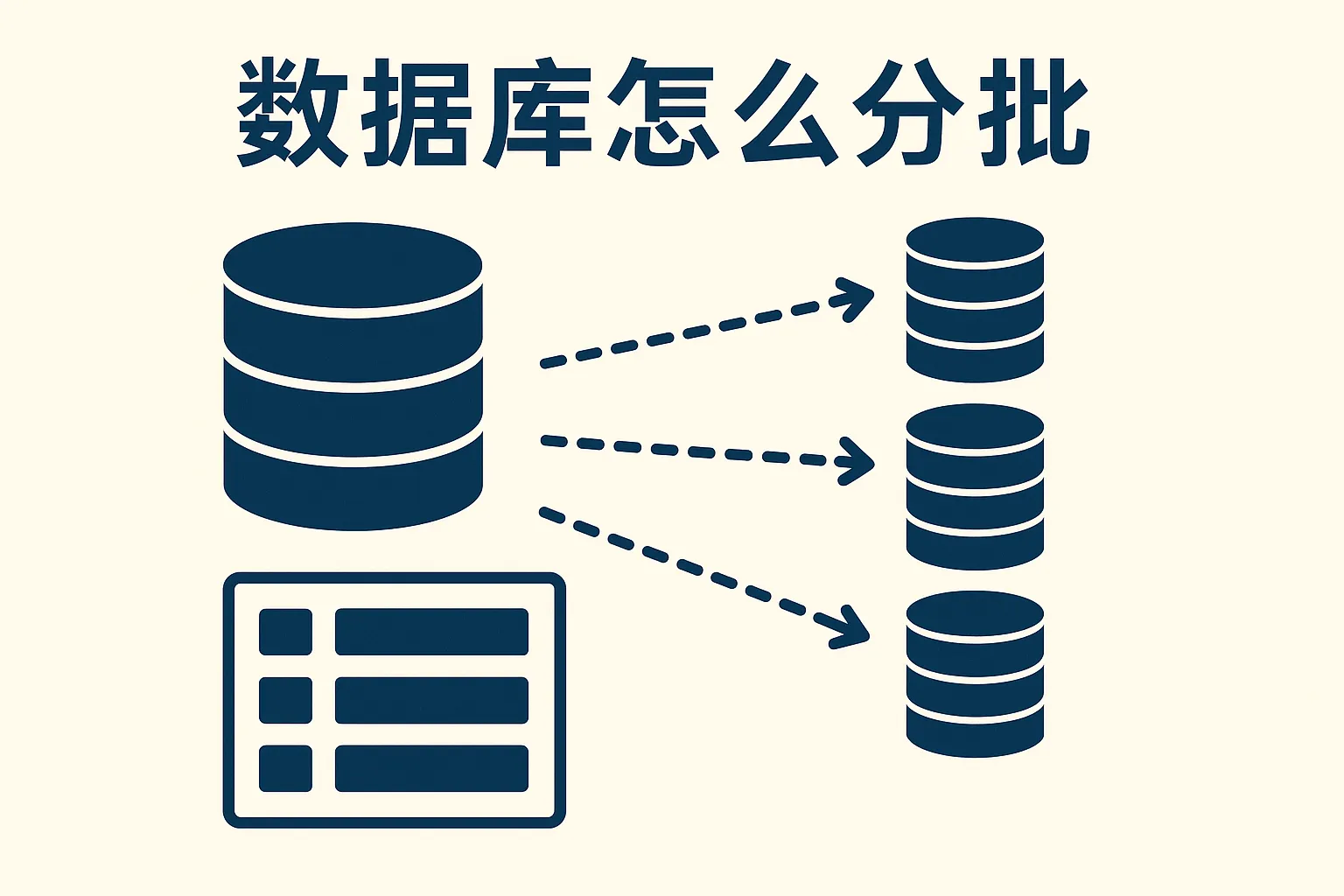 数据库怎么分批