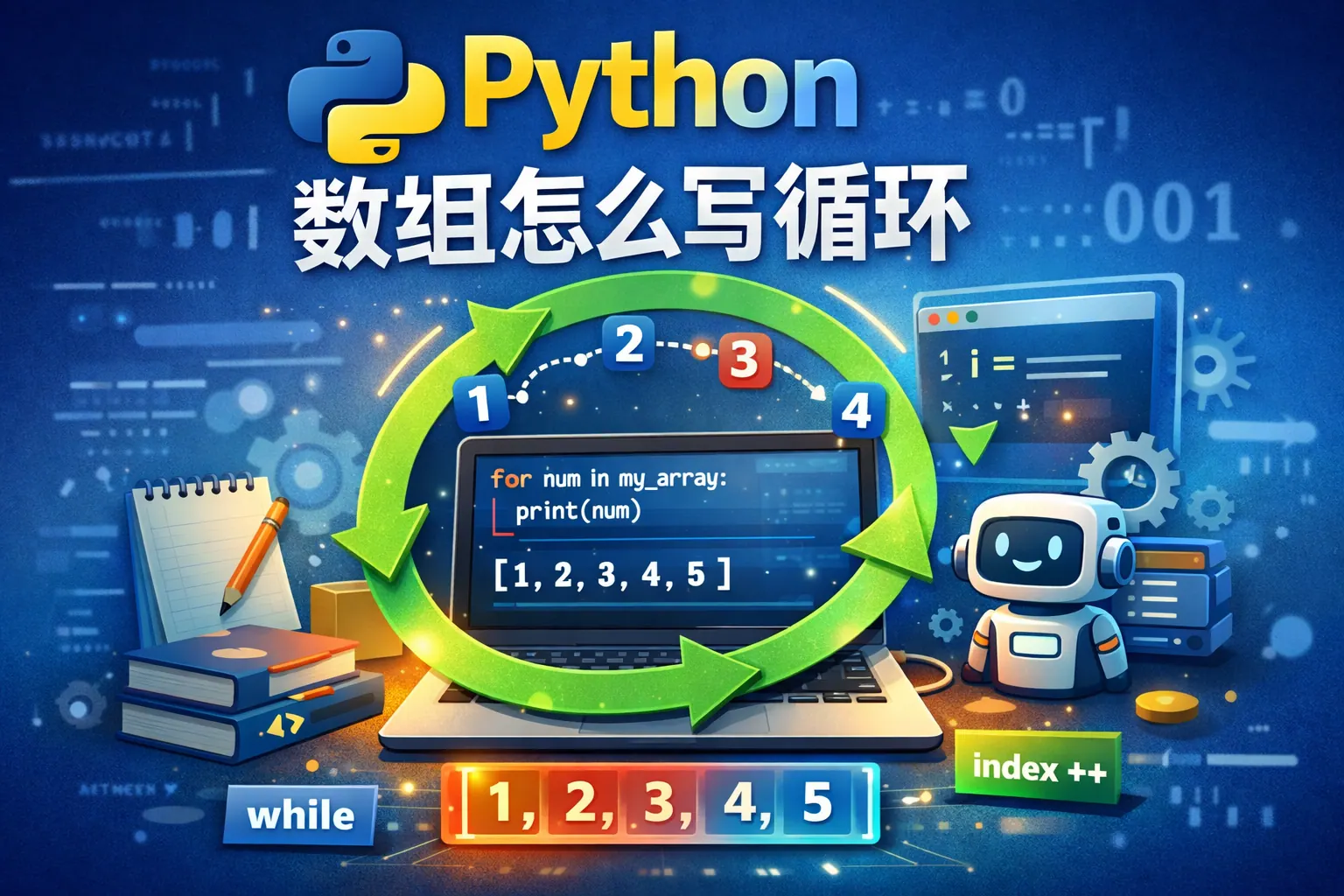 python数组怎么写循环
