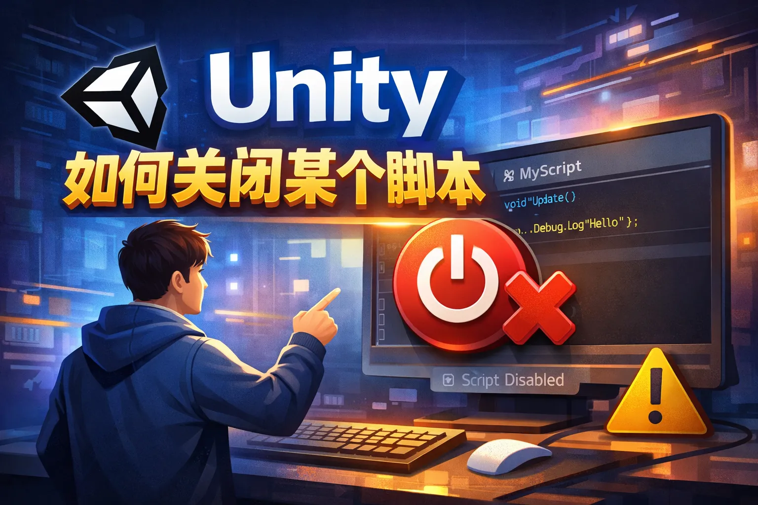 unity 如何关闭某个脚本