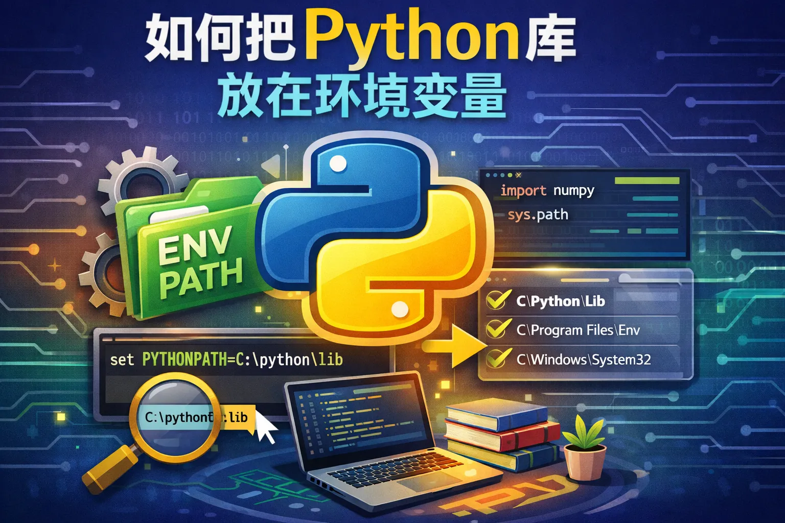 如何把Python库放在环境变量