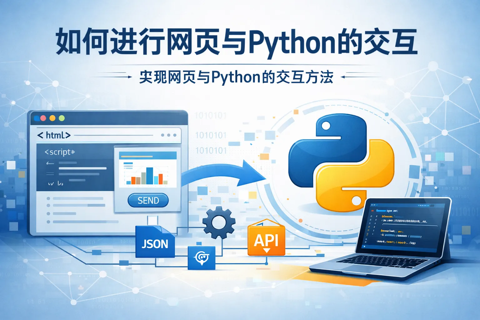 如何进行网页与python的交互