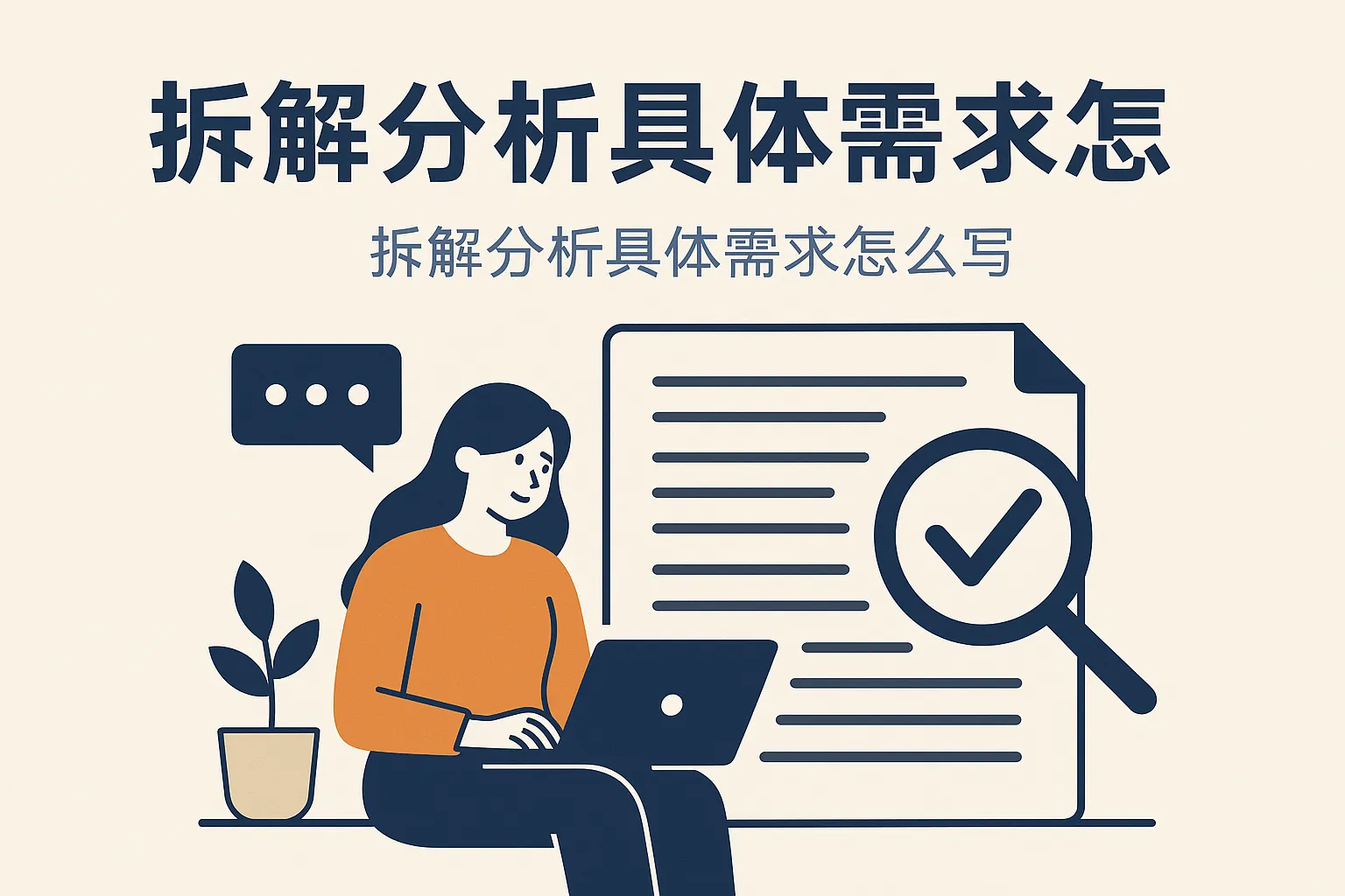 拆解分析具体需求怎么写