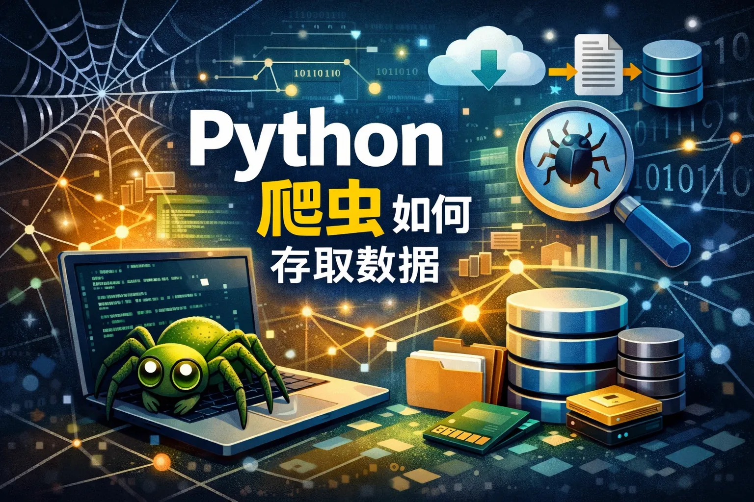 python爬虫如何存取数据