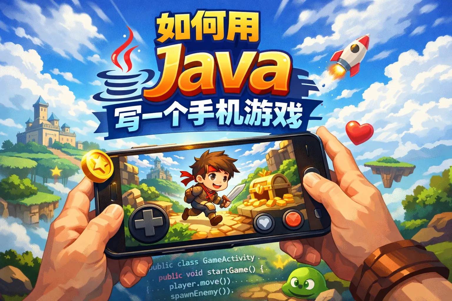 如何用java写一个手机游戏