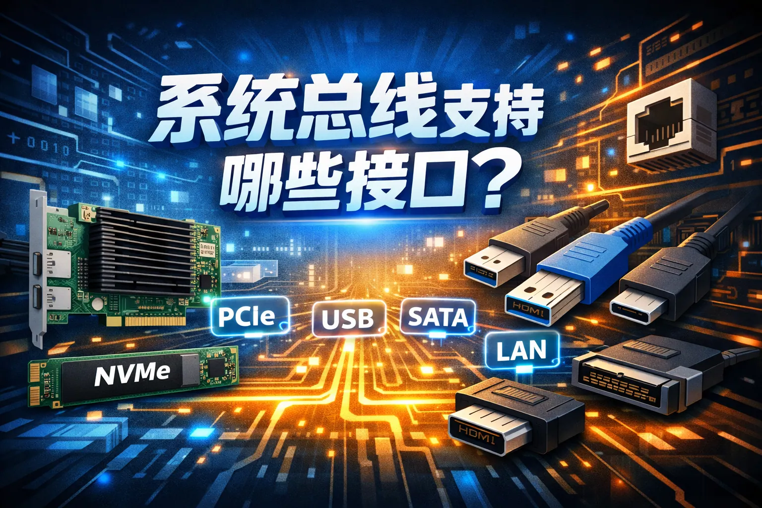 系统总线支持哪些接口