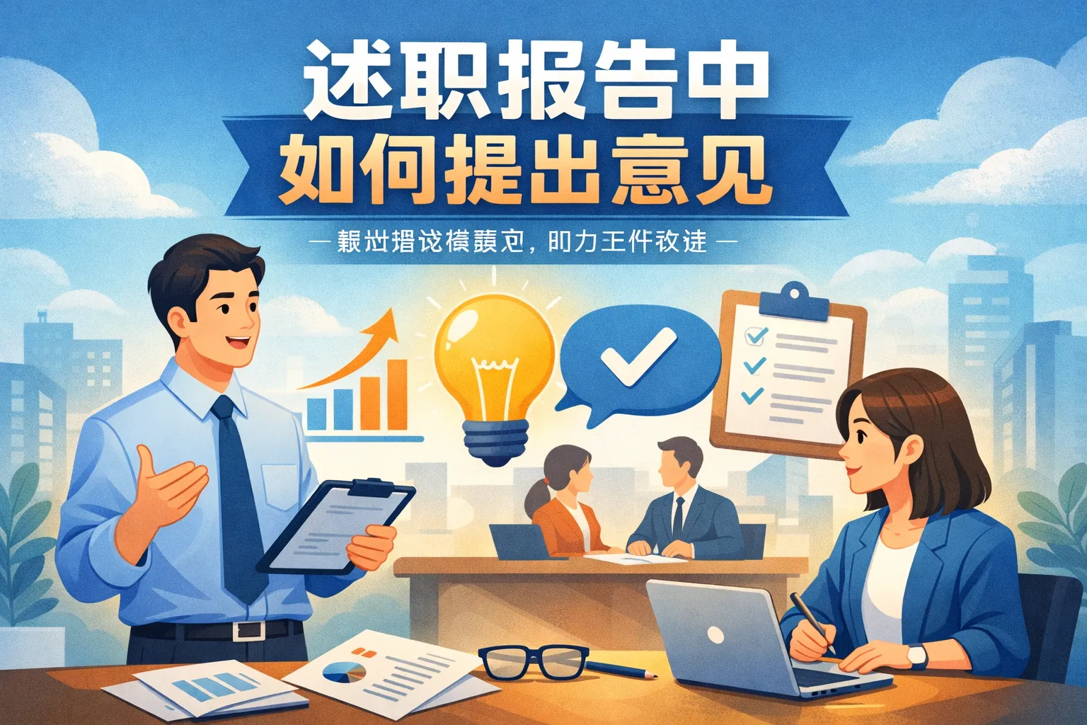 述职报告中如何提出意见