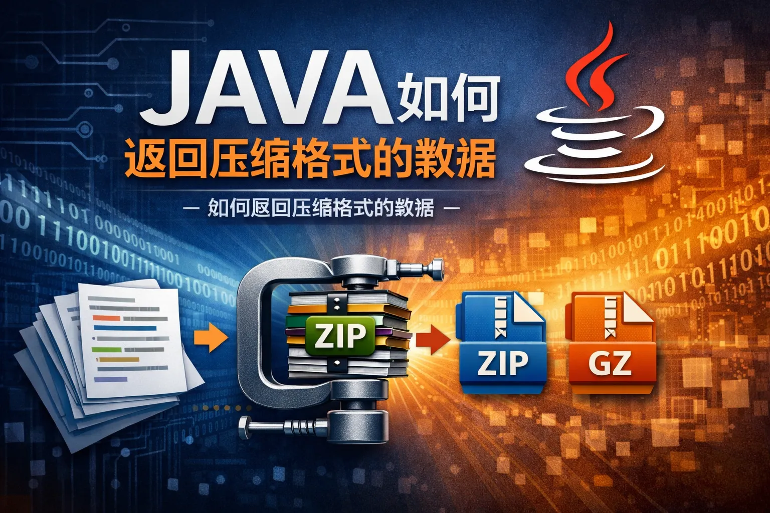 JAVA如何返回压缩格式的数据