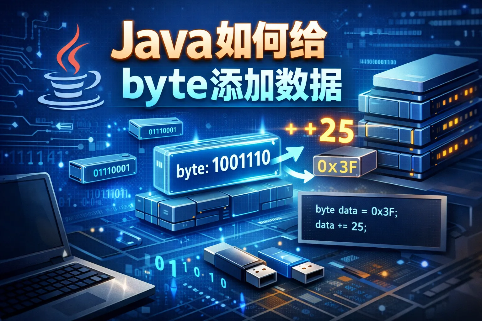 java如何给byte添加数据