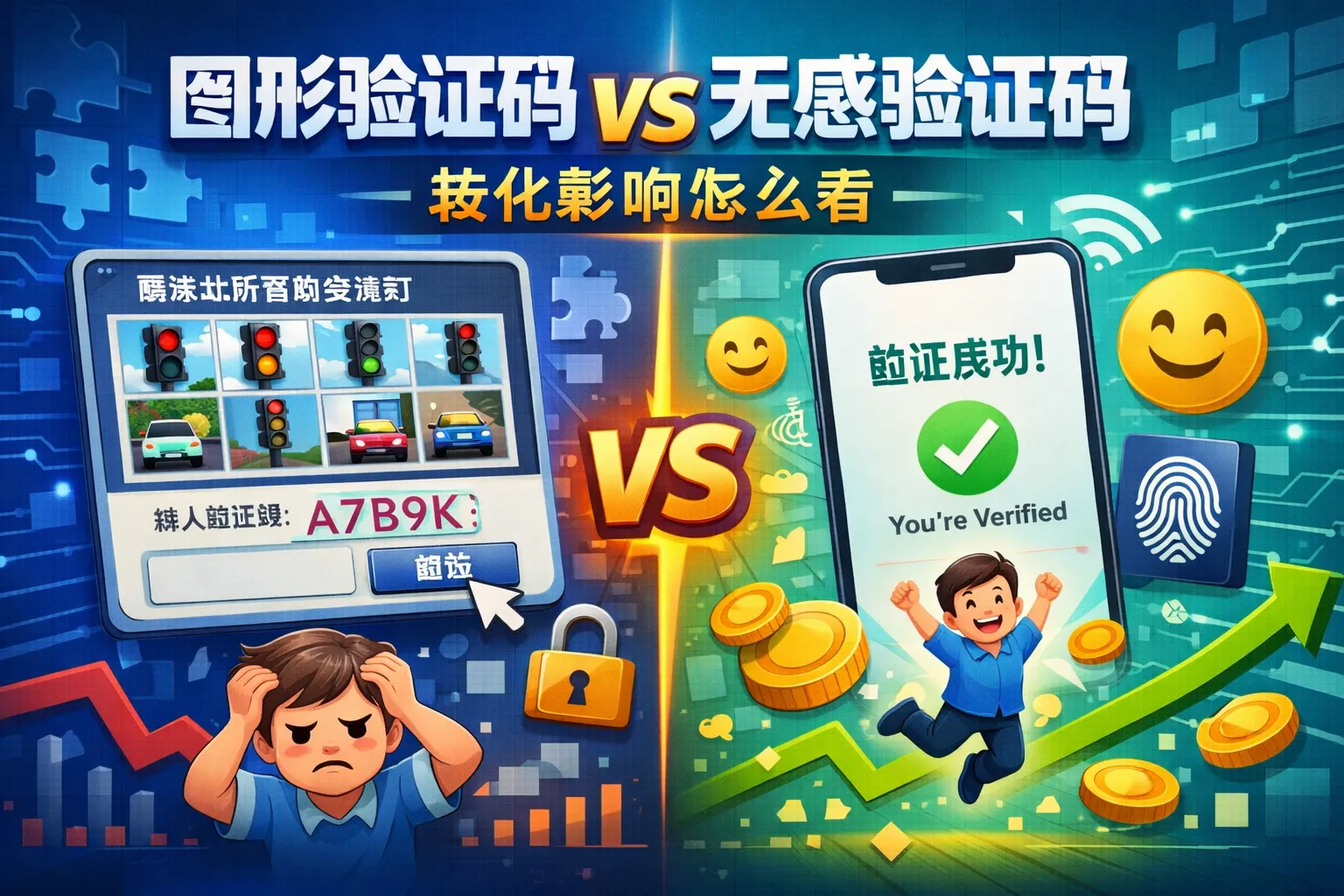 图形验证码vs无感验证码:转化影响怎么看