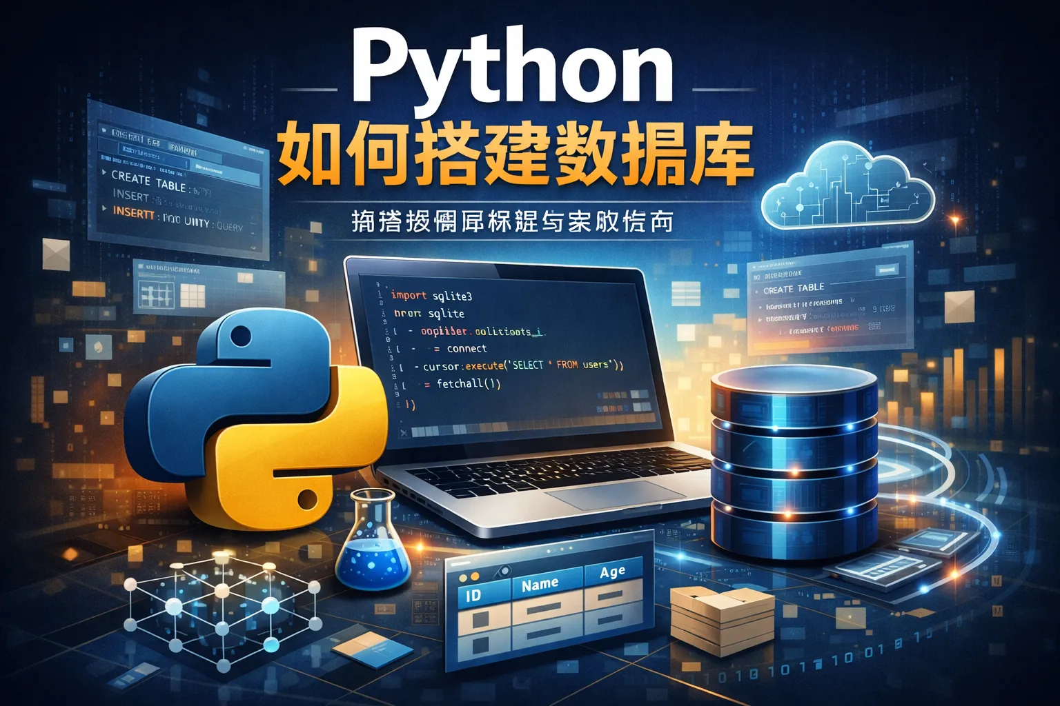 python如何搭建数据库