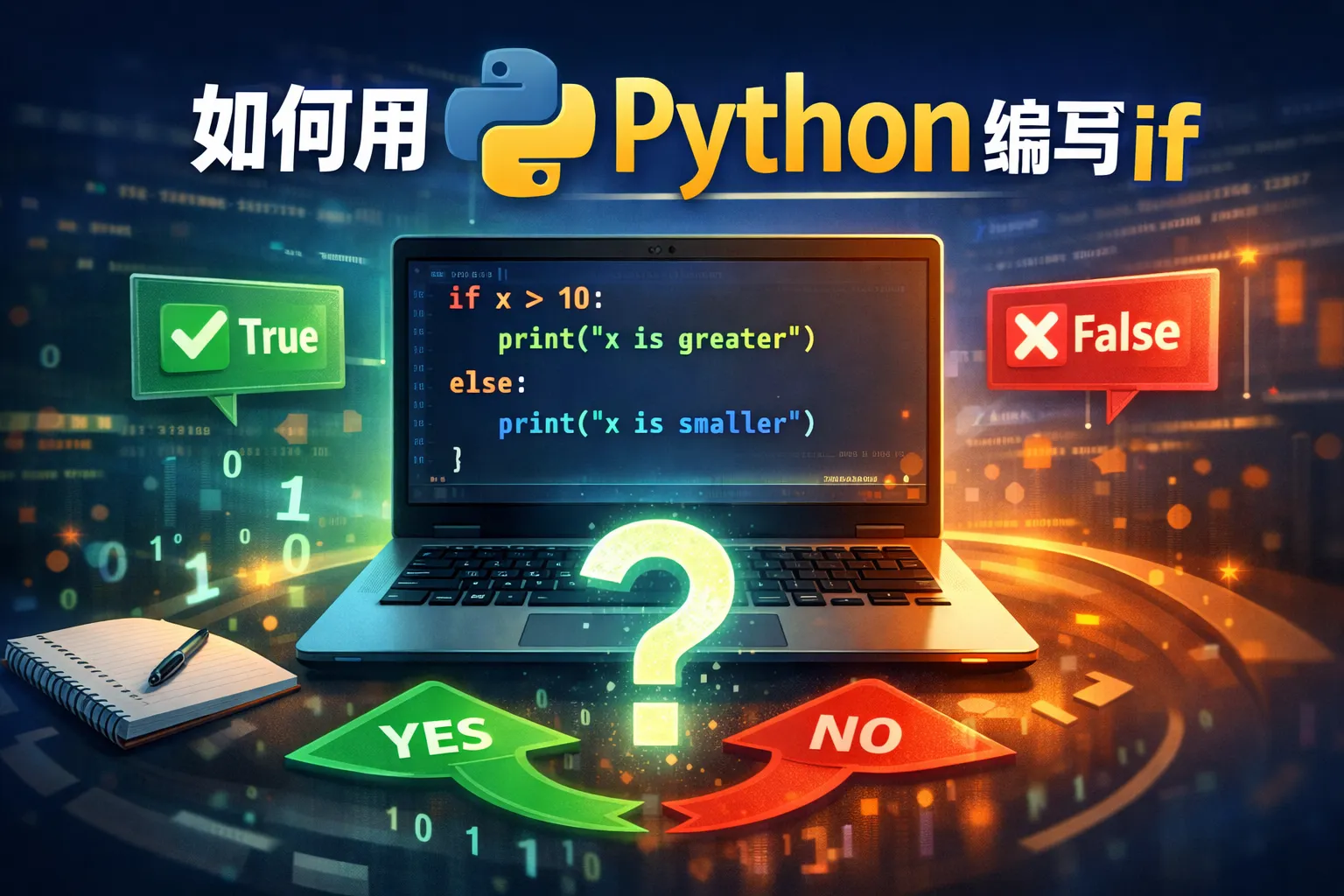 如何用python编写if