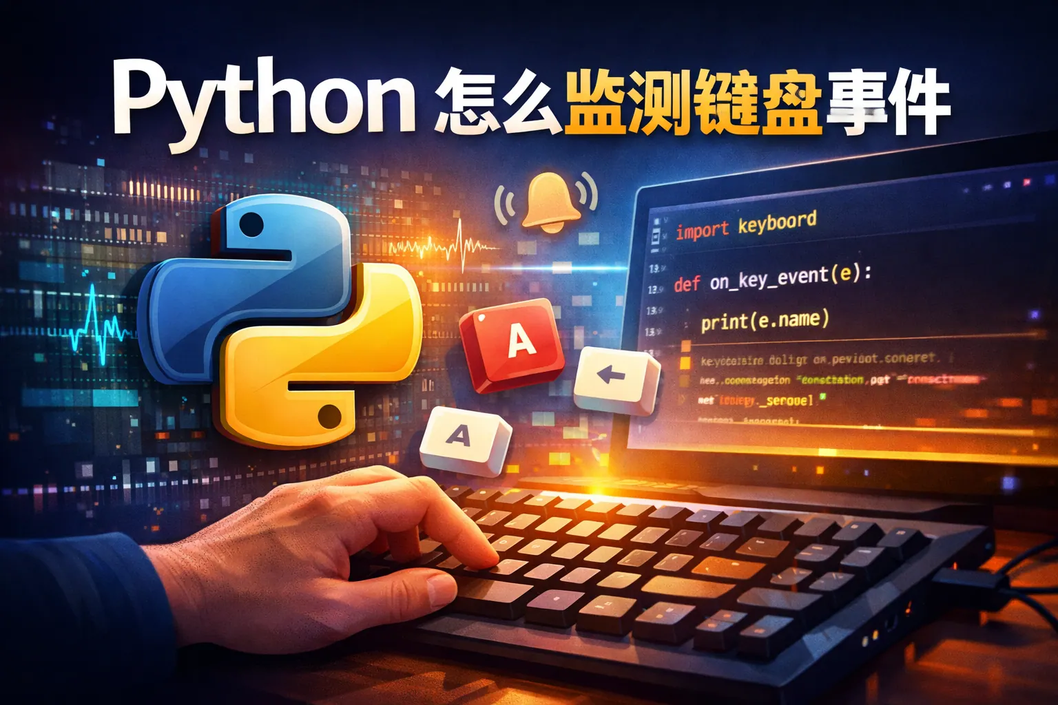 python怎么监测键盘事件