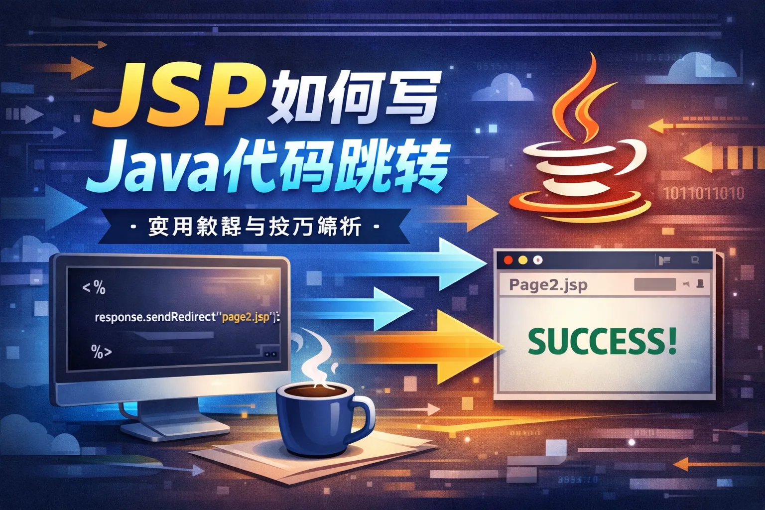jsp如何写java代码跳转