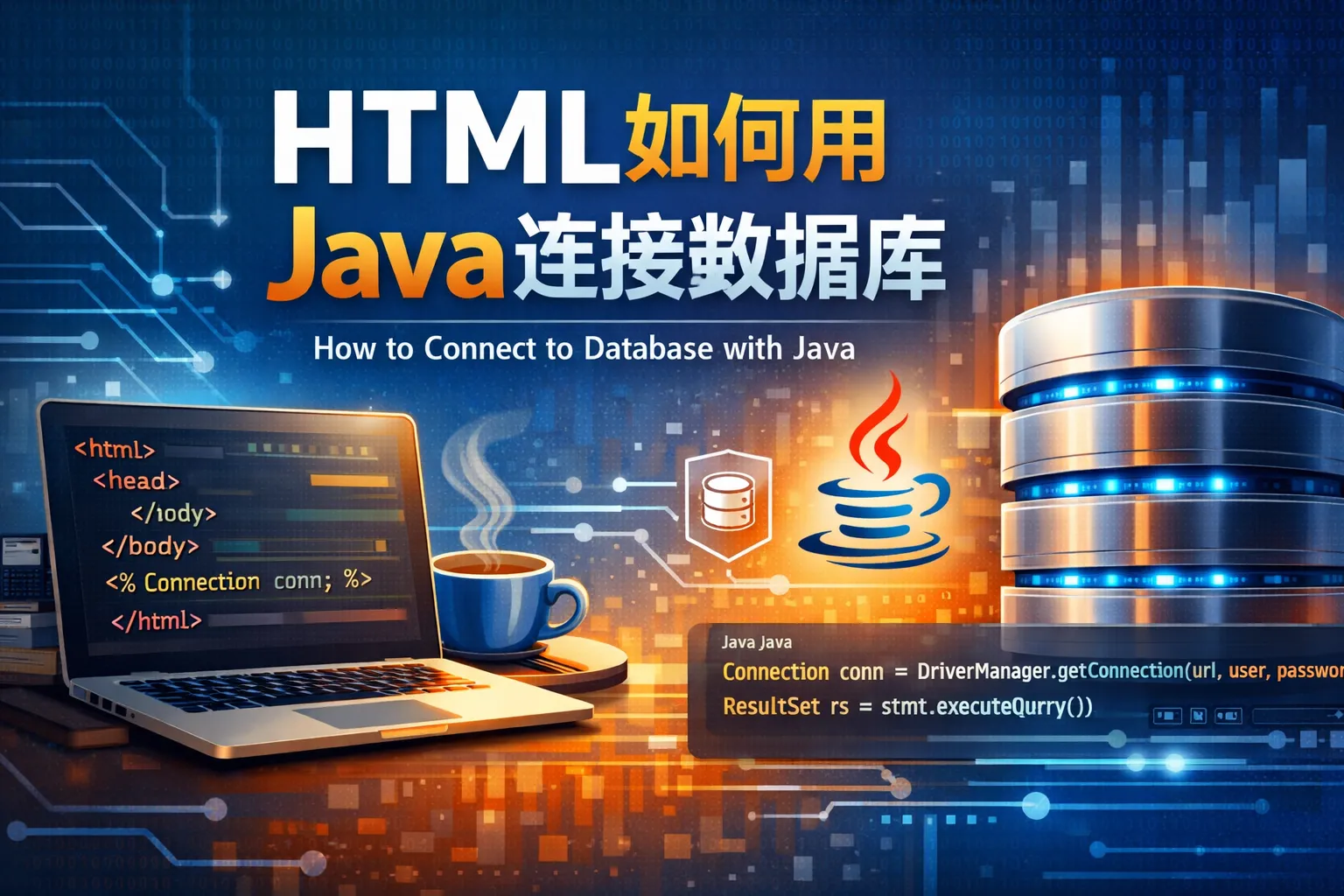 html如何用java连接数据库