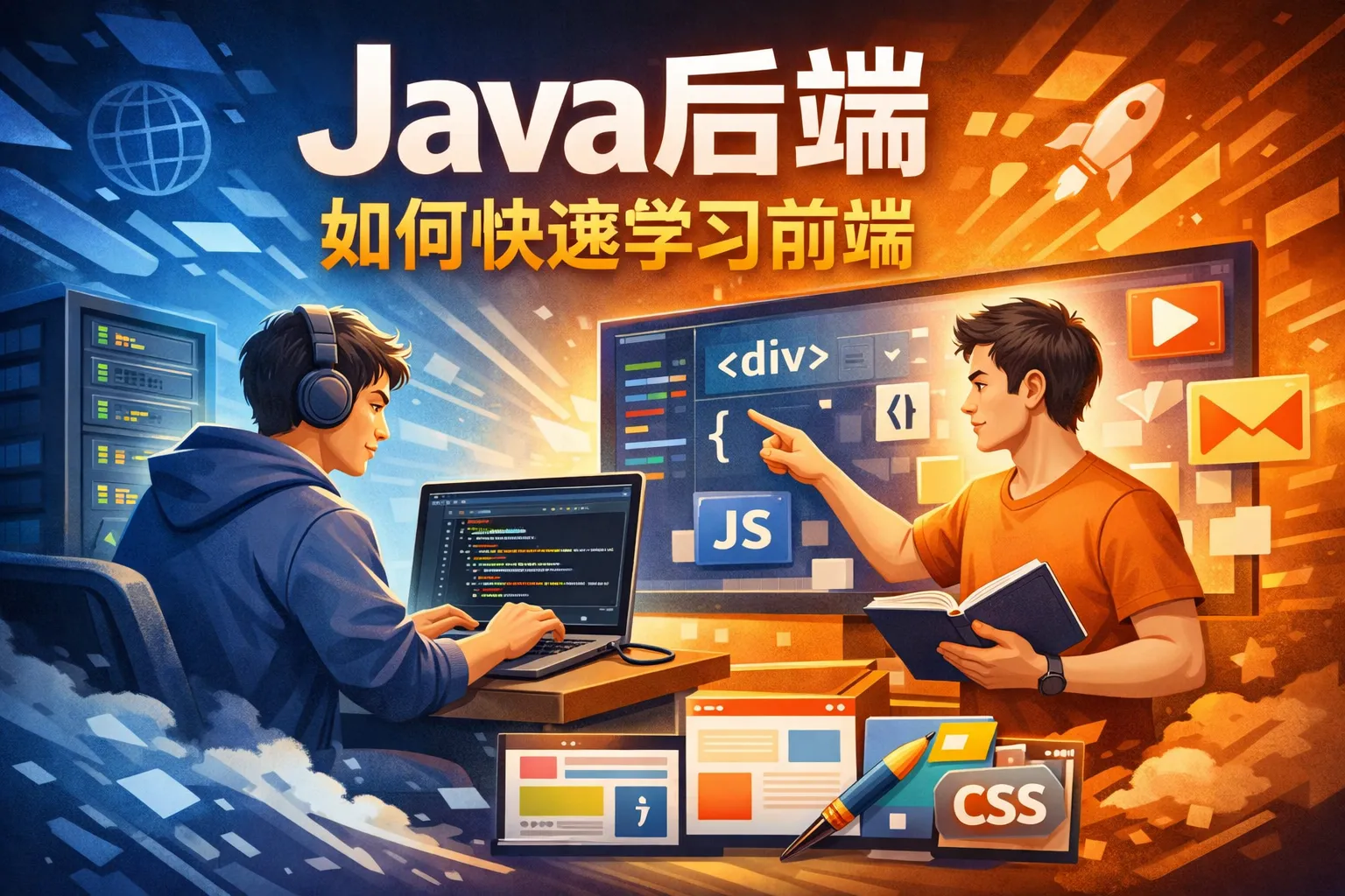 java后端如何快速学习前端