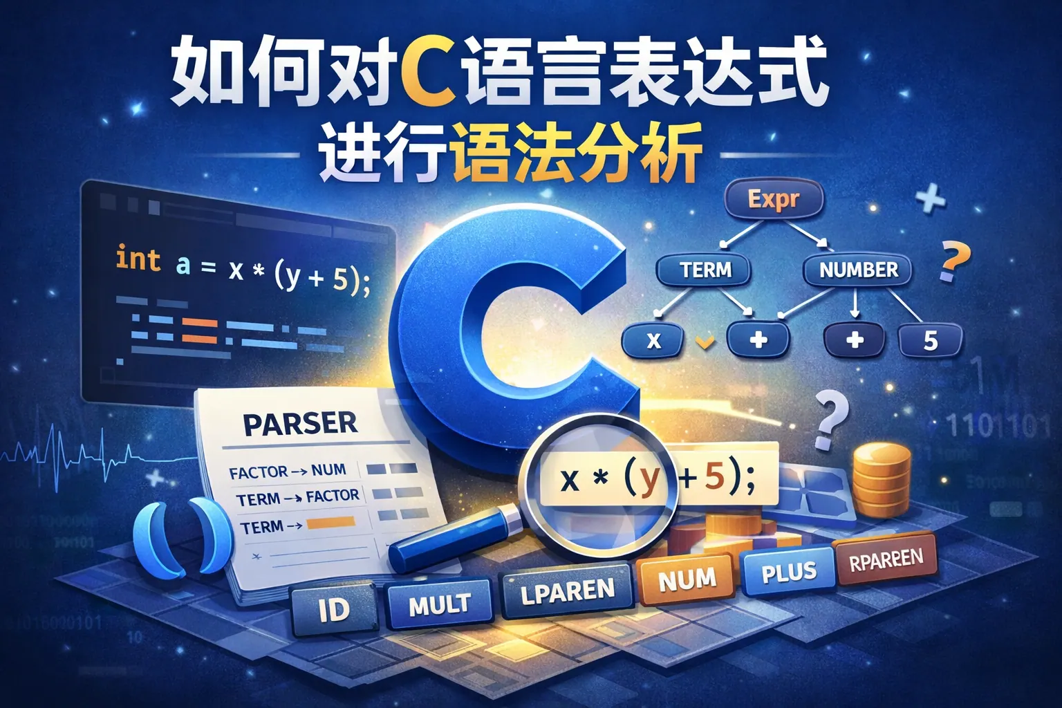 如何对c语言表达式进行语法分析