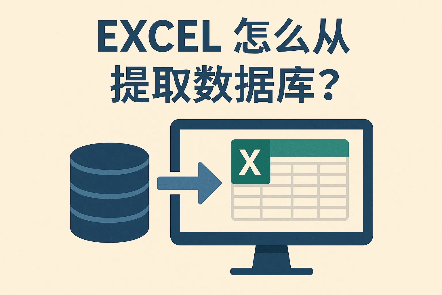 excel怎么从提取数据库数据库