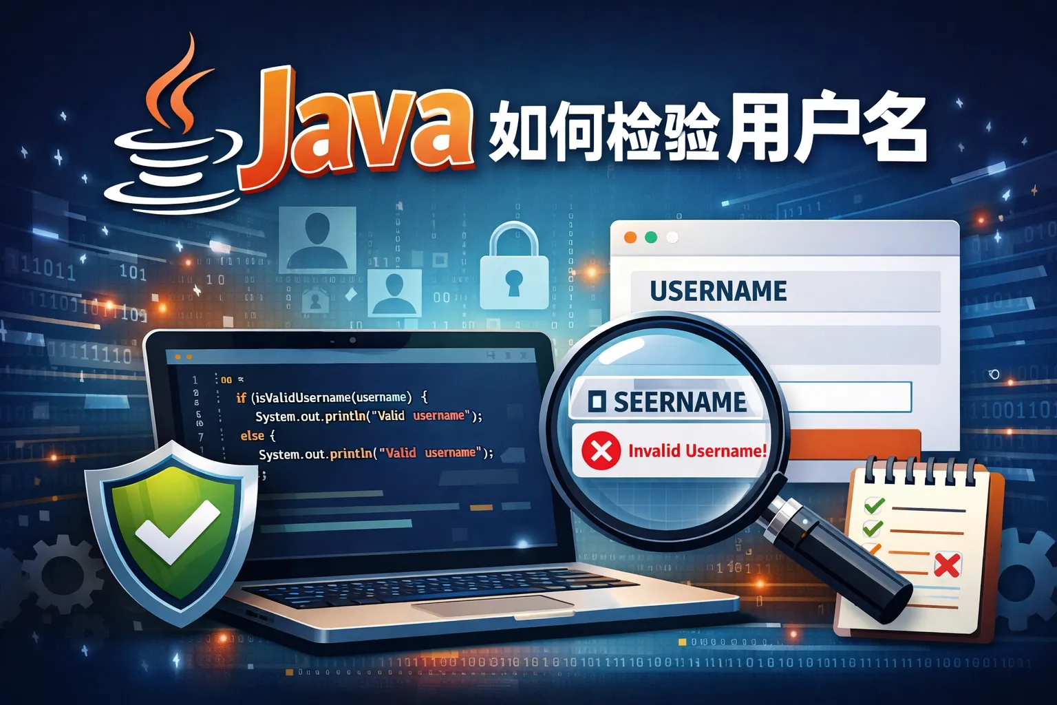 Java如何检验用户名