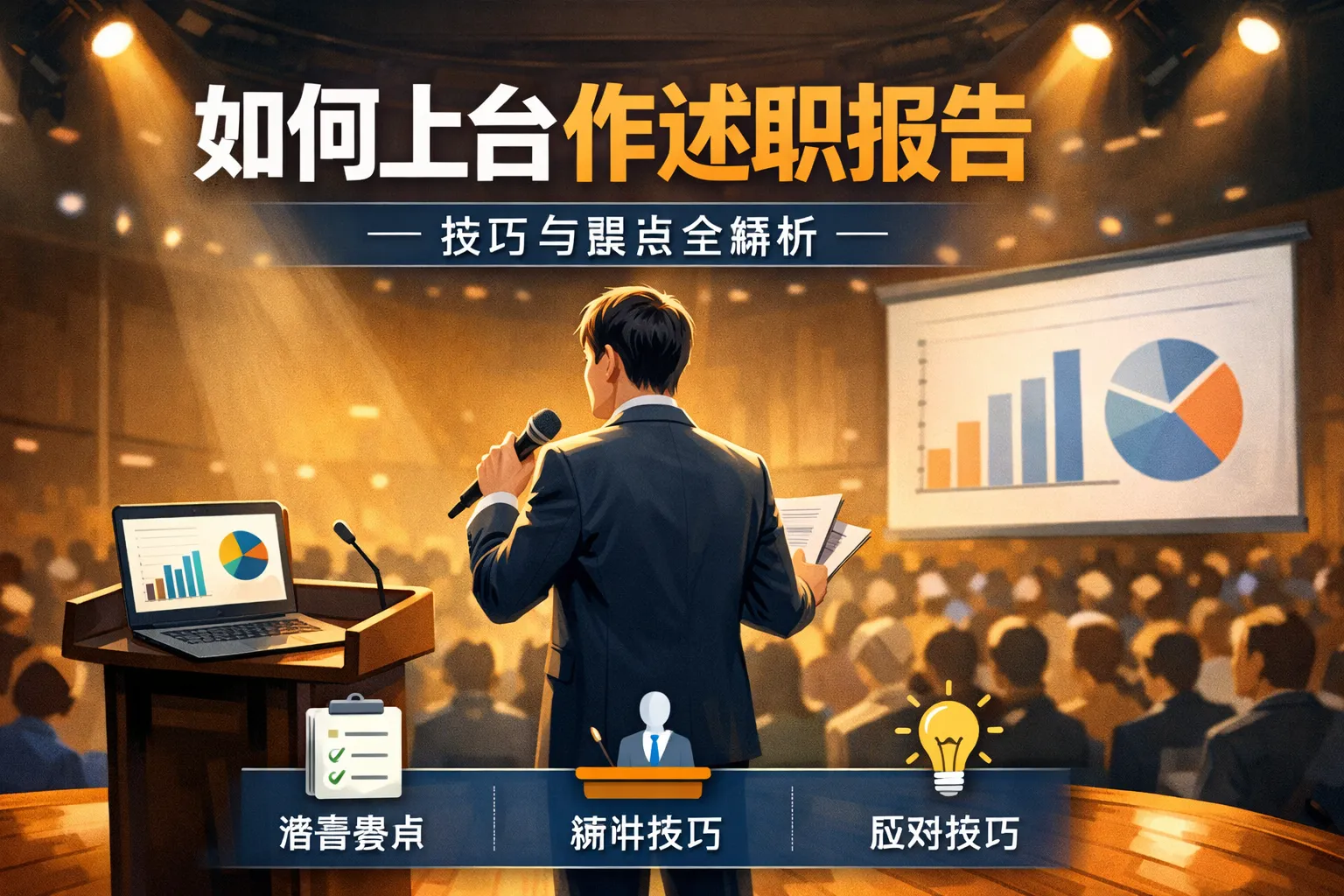 如何上台作述职报告