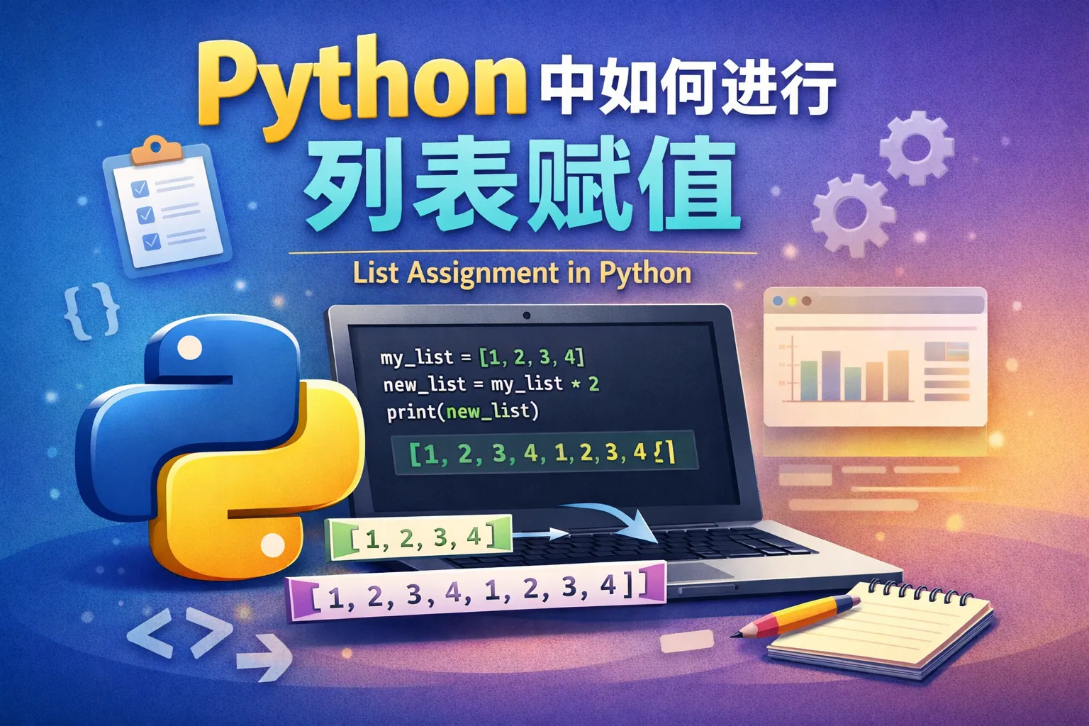 python中如何进行列表赋值
