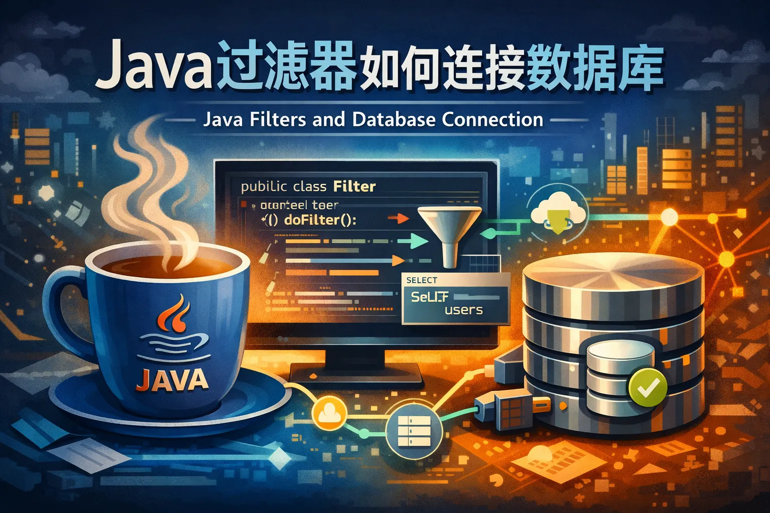 java过滤器如何连接数据库