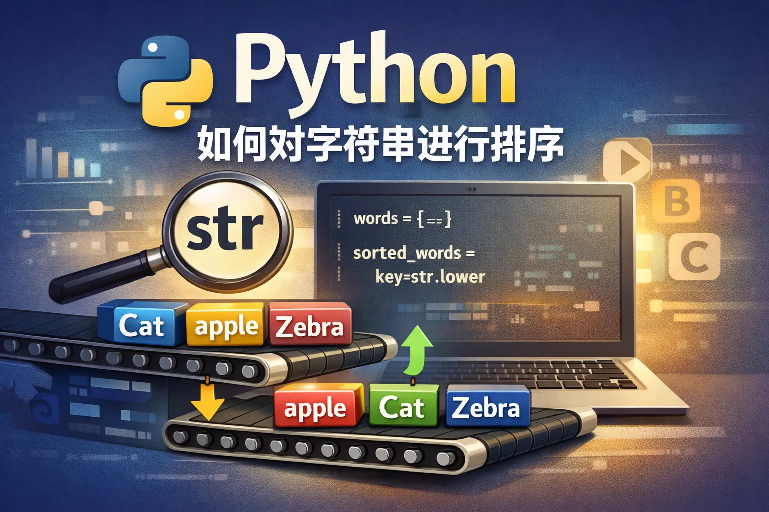 python如何对字符串进行排序