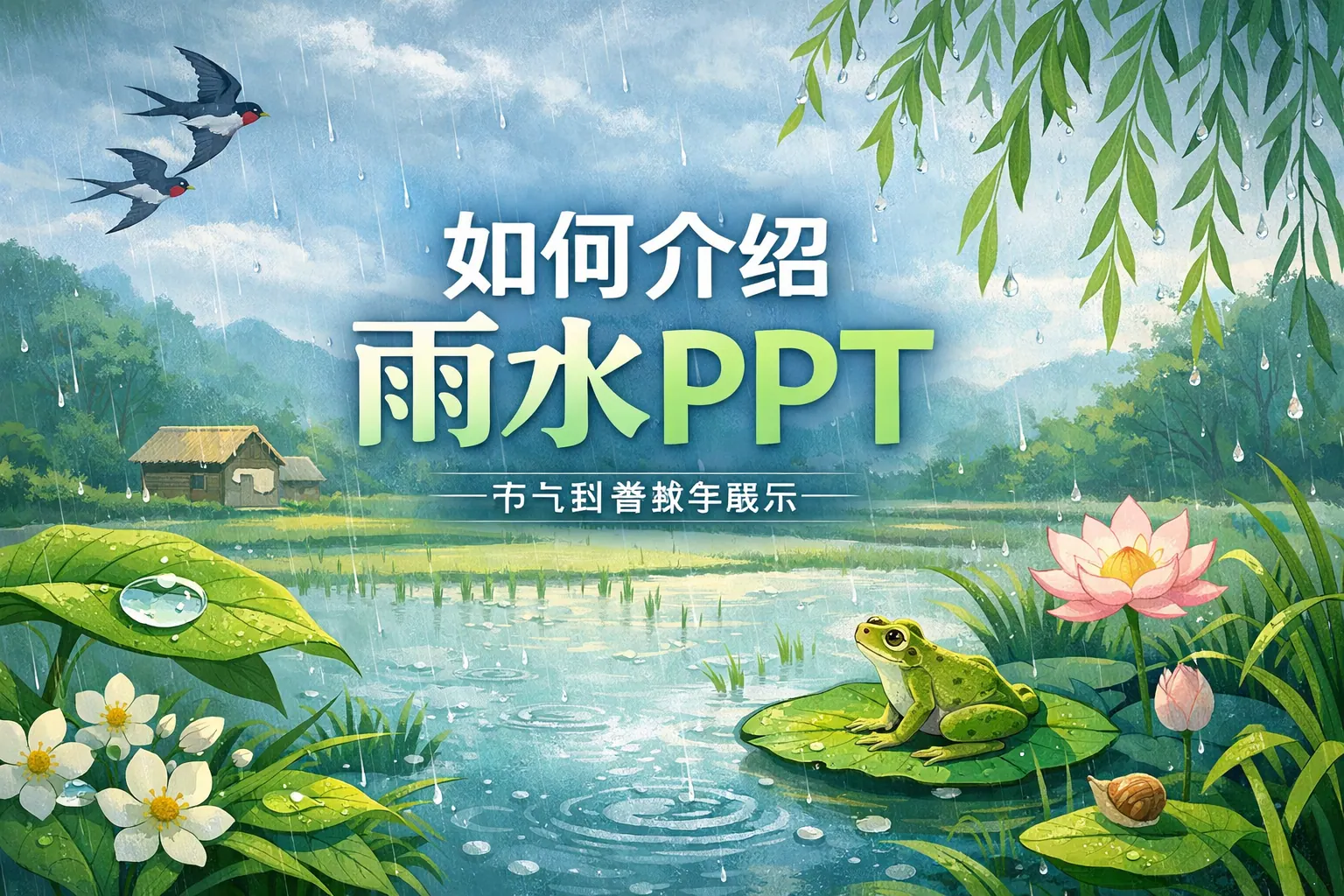 如何介绍雨水PPT