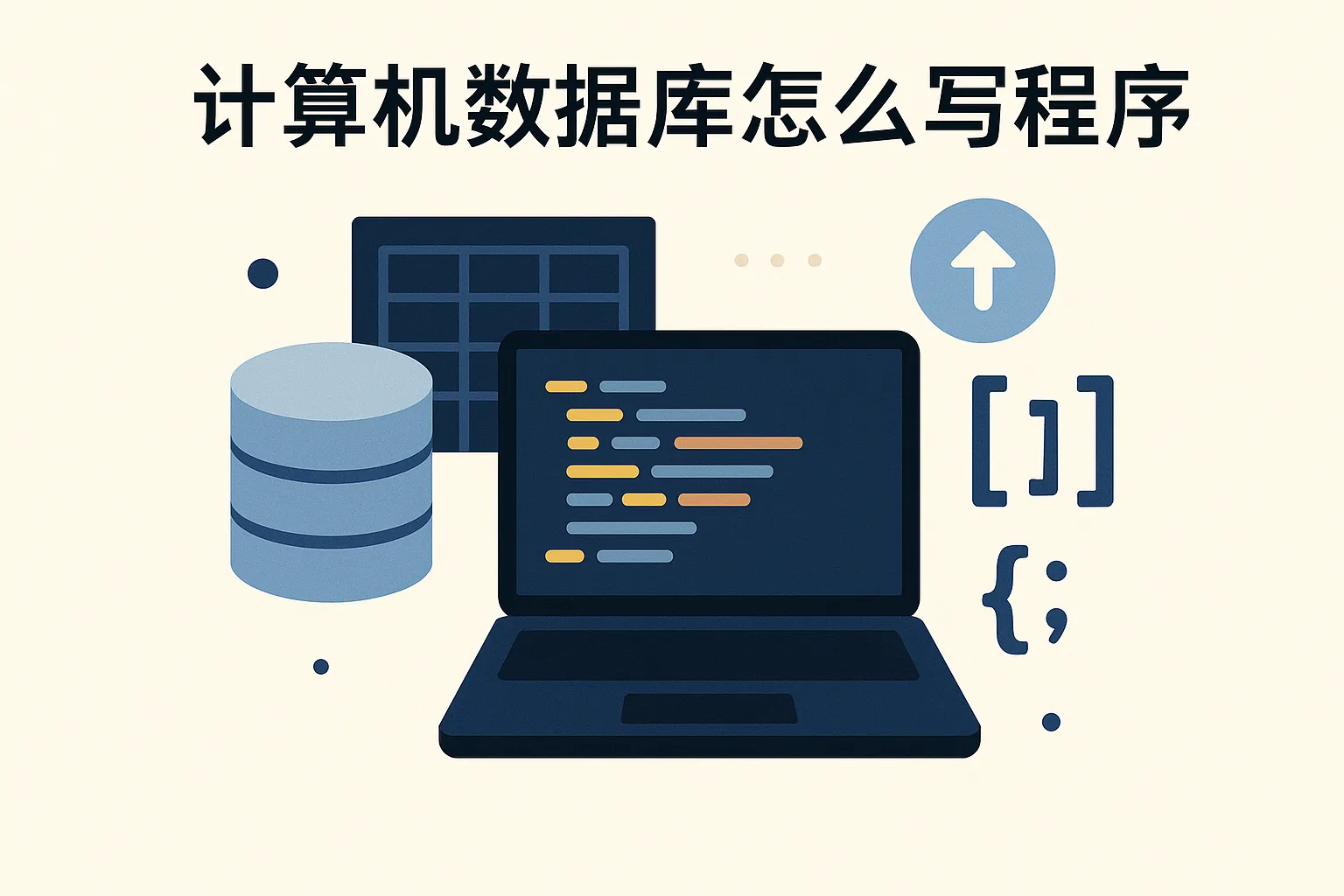 计算机数据库怎么写程序