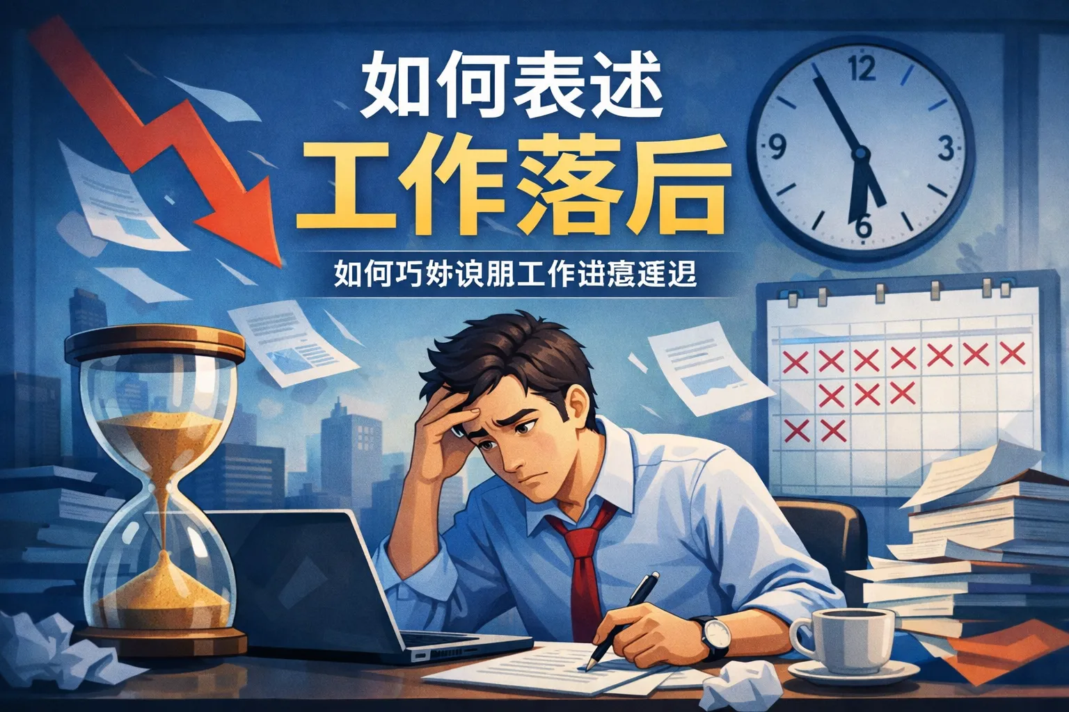 如何表述工作落后