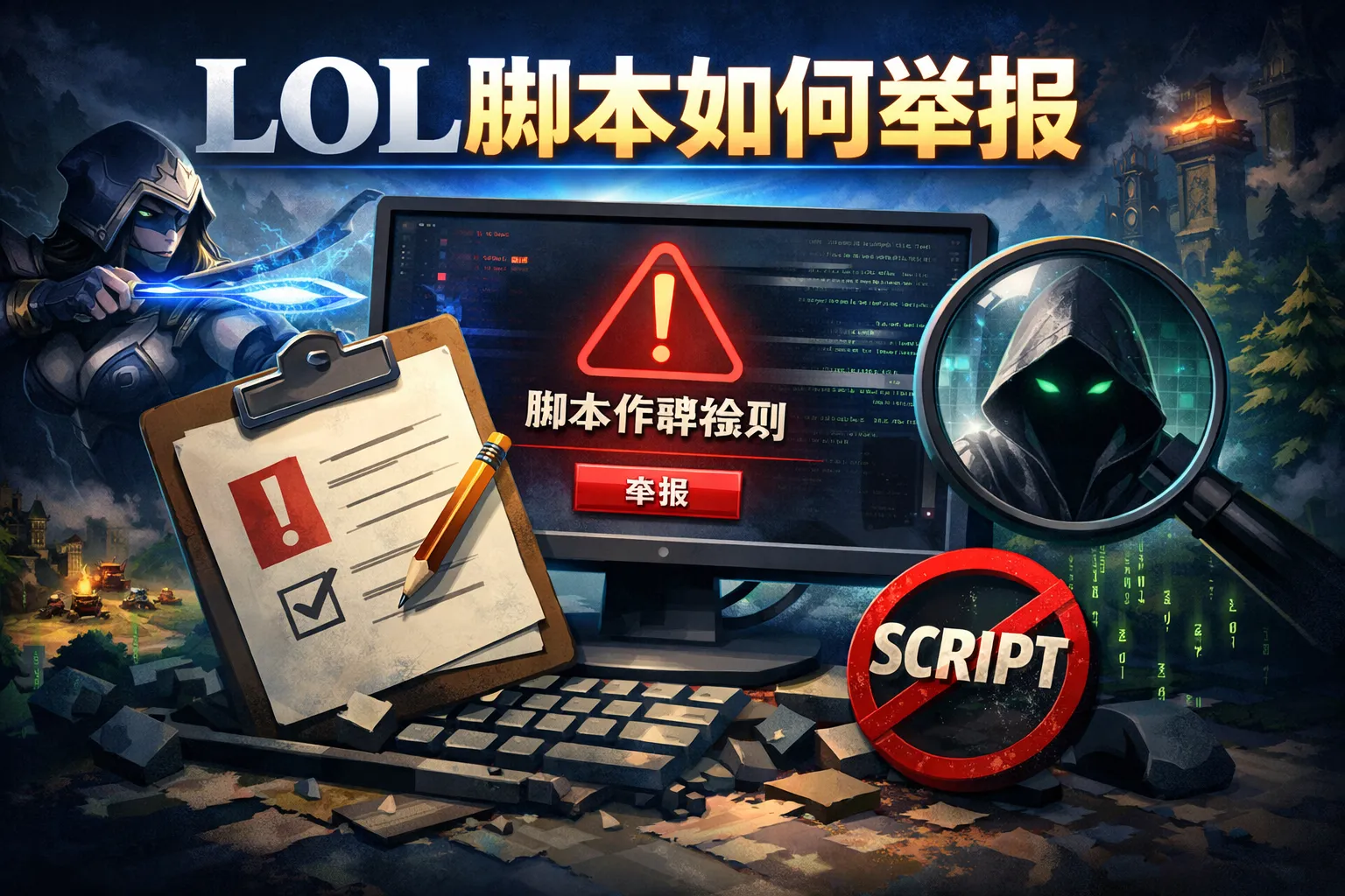 lol脚本如何举报