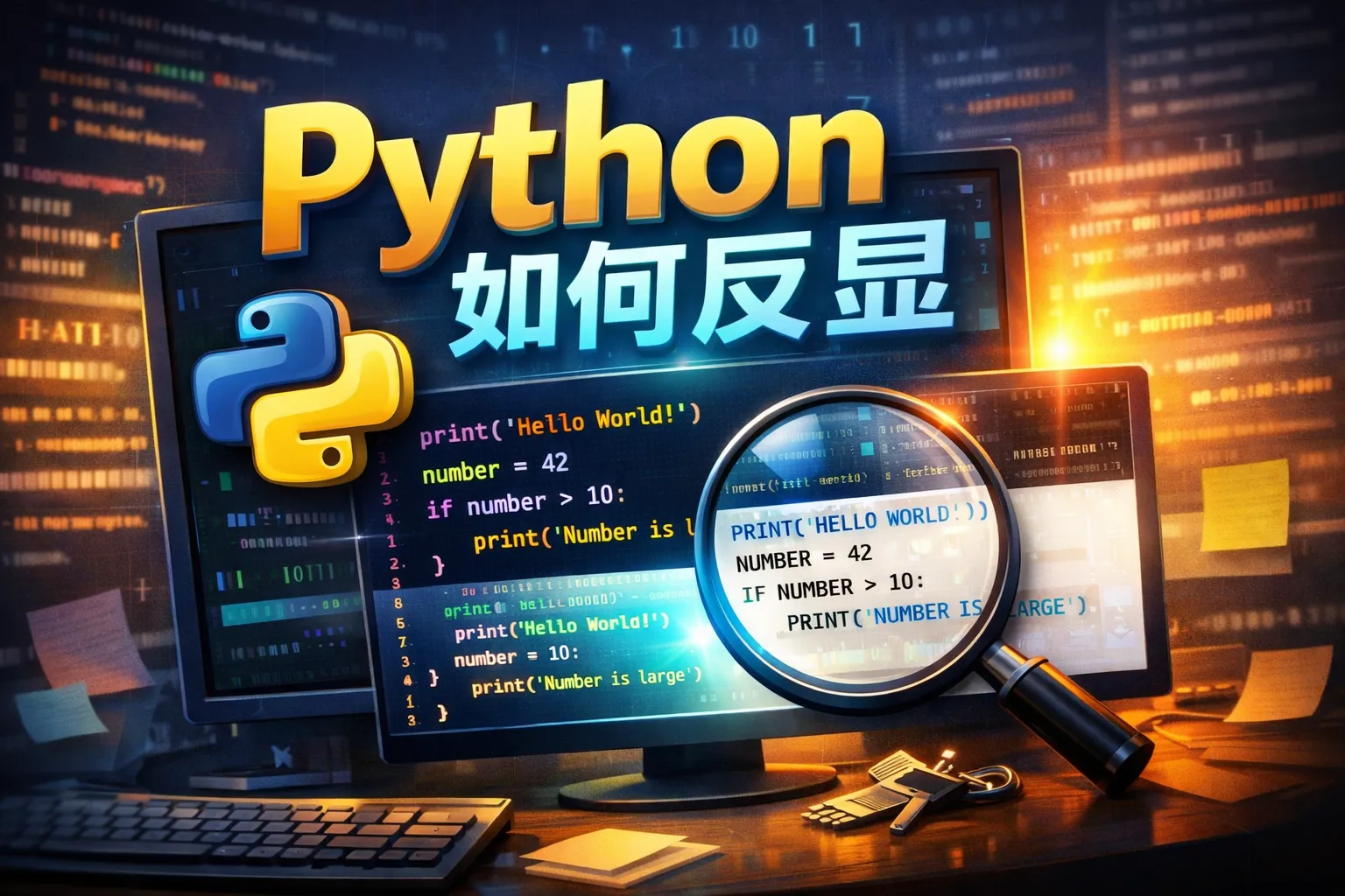 Python如何反显