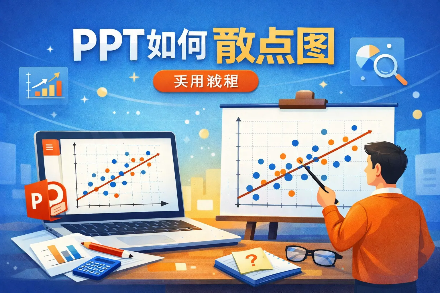 ppt如何画散点图